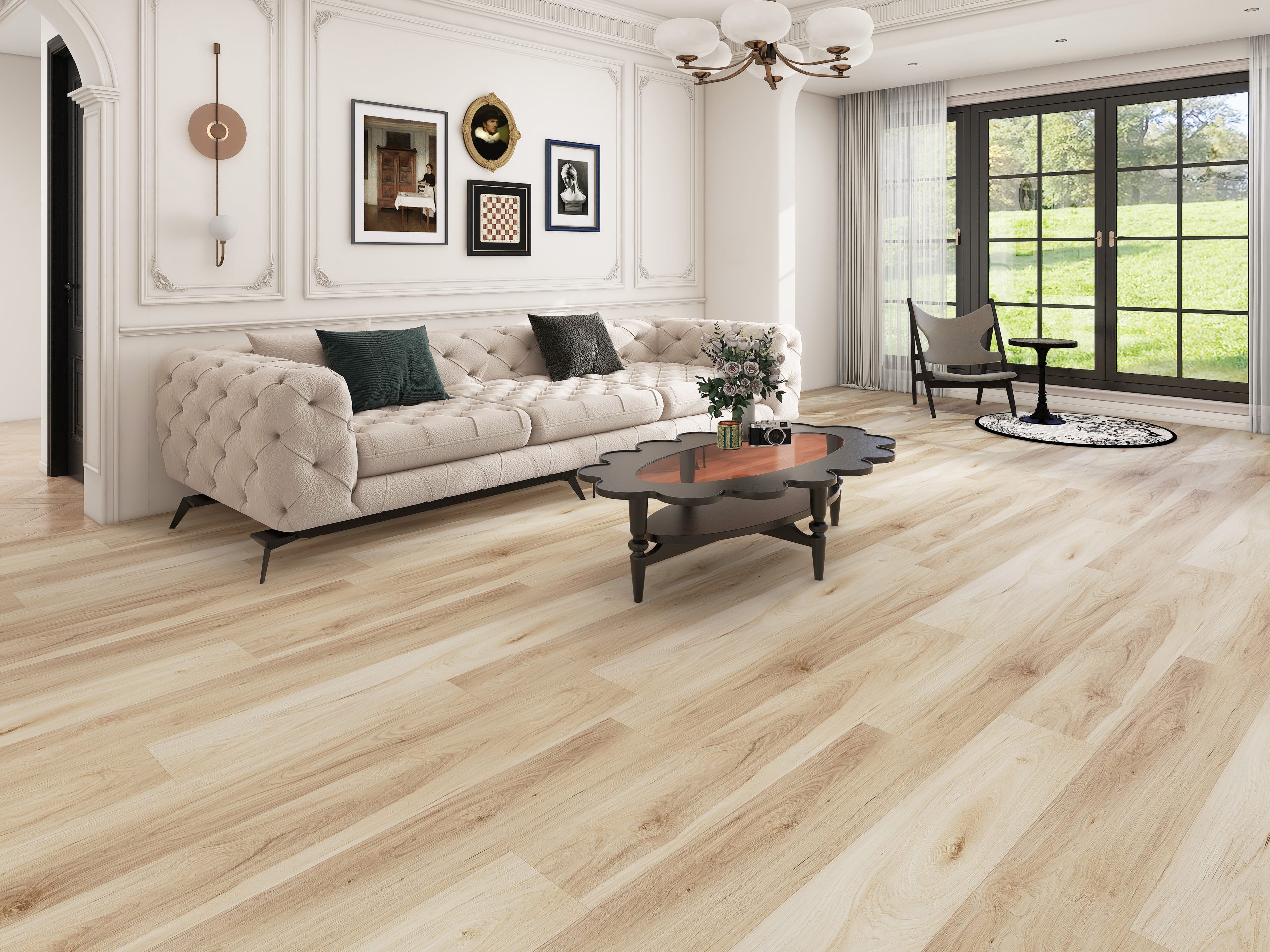 Royal Sands Premium Rigid Core Flooring room scene - HomeLike looselay floating rigid core SPC LVT vinyl plank flooring | 254 Floors Waco TX wholesale