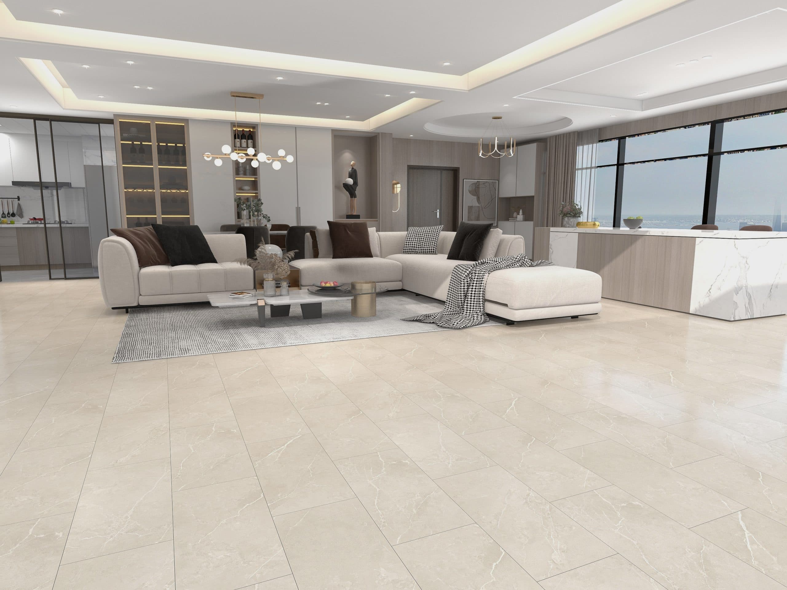 Rock River Rigid Core Pro Stone Grain Flooring room scene - HomeLike looselay floating rigid core SPC LVT vinyl plank flooring | 254 Floors Waco TX wholesale