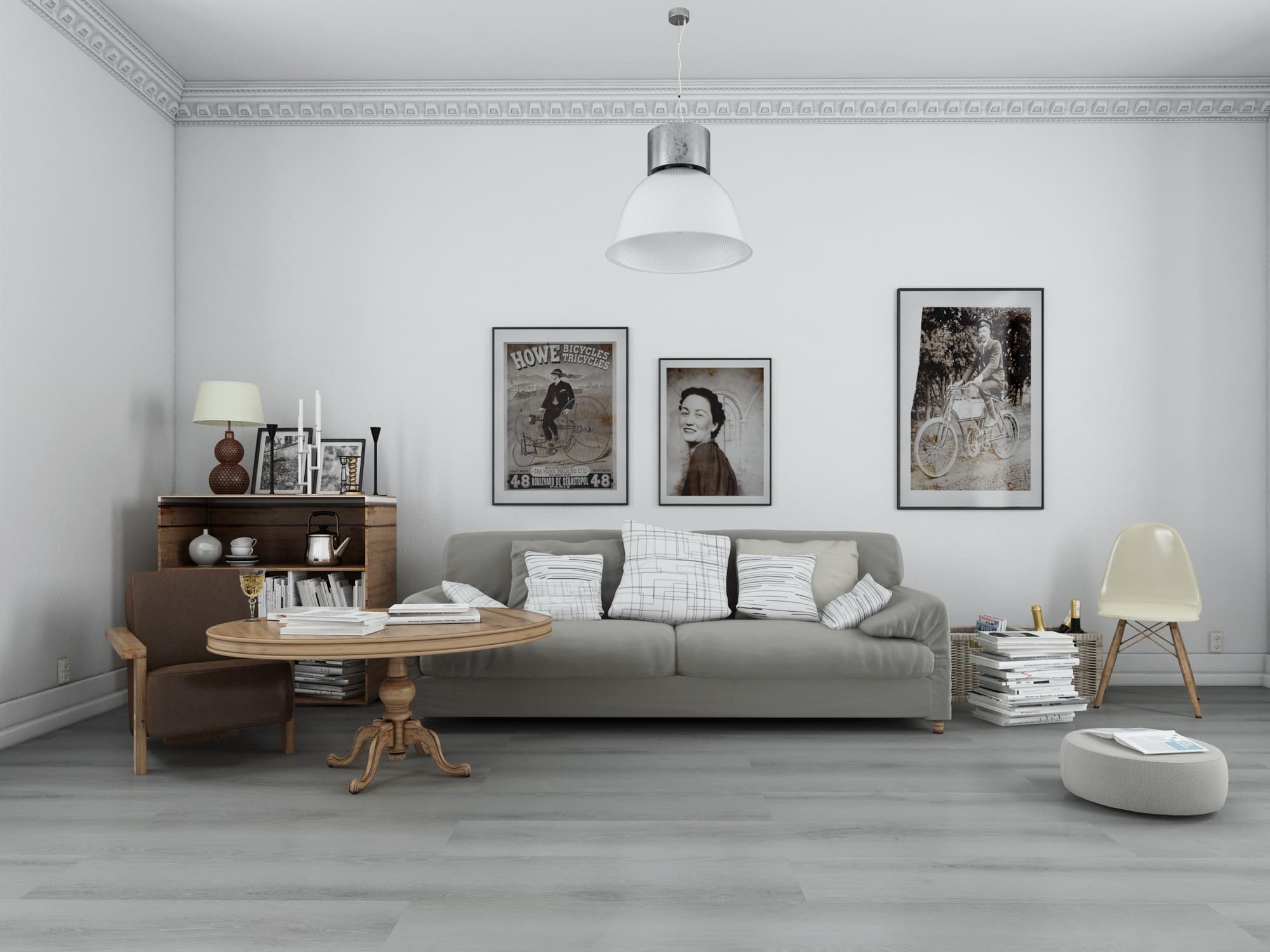 Florence Premium WPC Engineered Vinyl Flooring room scene - HomeLike looselay WPC LVT vinyl plank flooring | 254 Floors Waco TX wholesale